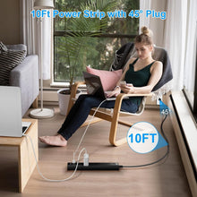 Load image into Gallery viewer, 8-in-1 USB Power Strip with 10ft Cord, Smart Charging &amp; Surge Protection