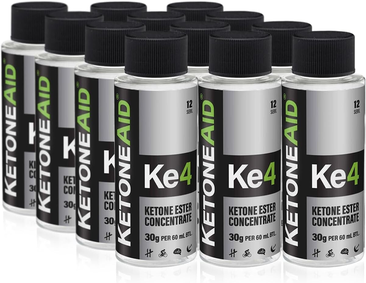 Clean Energy Ke4 Ketone Ester - Vegan, Gluten-Free, 12 Servings of Clarity