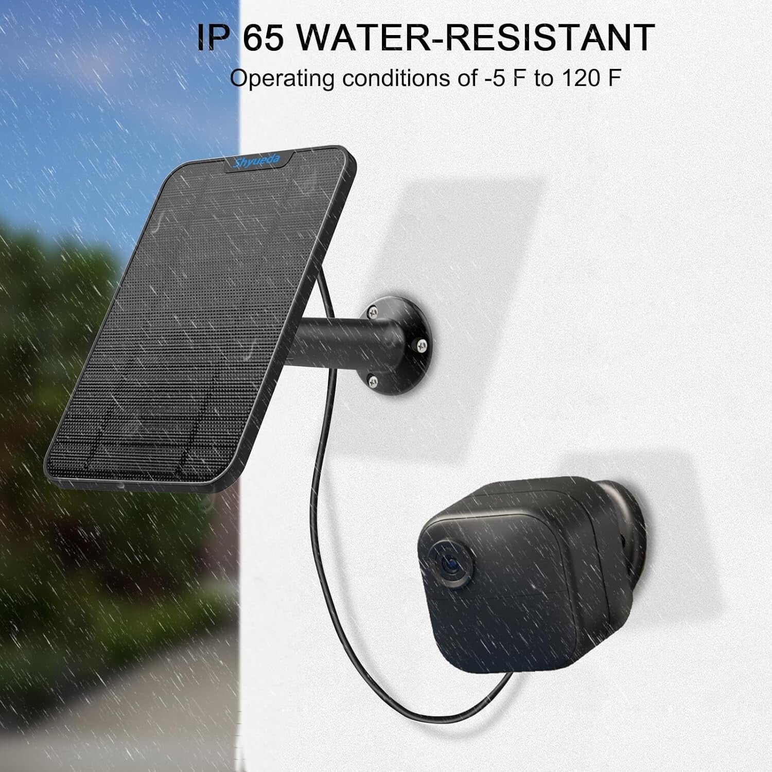 Eco-Friendly Solar Panel for Blink Outdoor 4 - 360° Adjustable Mounting Bracket