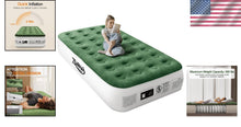 Load image into Gallery viewer, Portable Blow Up Mattress with Slip-Resistant Base - Ideal for Camping &amp; Guests