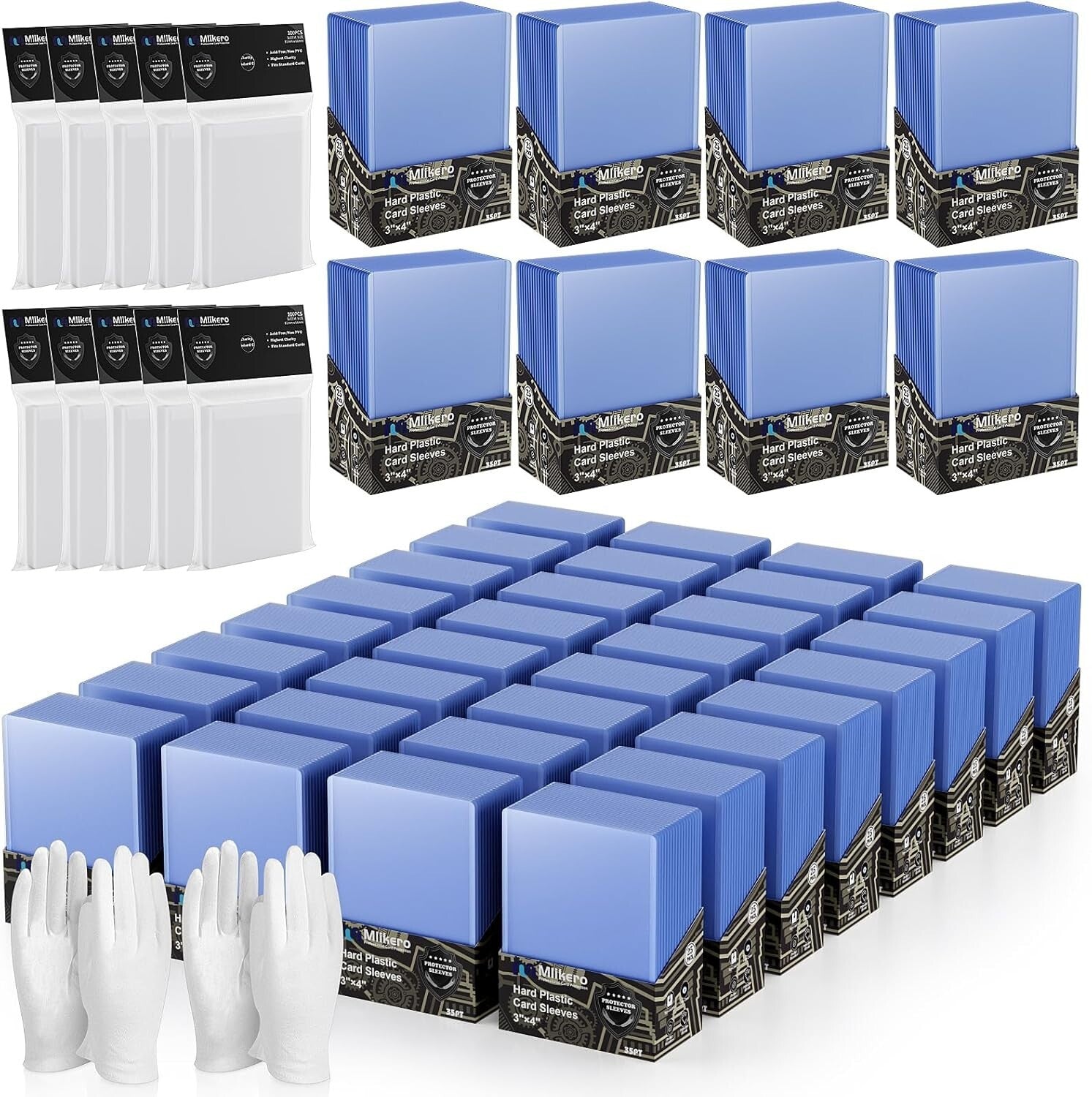 2000 Durable Card Sleeves - Protectors for Baseball, Football, and Gaming Cards