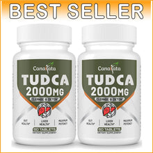 Load image into Gallery viewer, Powerful TUDCA Liver Detox Tablets (2000mg) - 120 Count, Non-GMO &amp; Allergen-Free