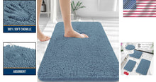 Load image into Gallery viewer, Plush 30x20 Chenille Bath Mat with Rubber Backing - Ultra Absorbent &amp; Cozy