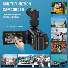 Load image into Gallery viewer, 8K 64MP Vlogging Camera with 18X Zoom, IR Night Vision &amp; WiFi Connectivity