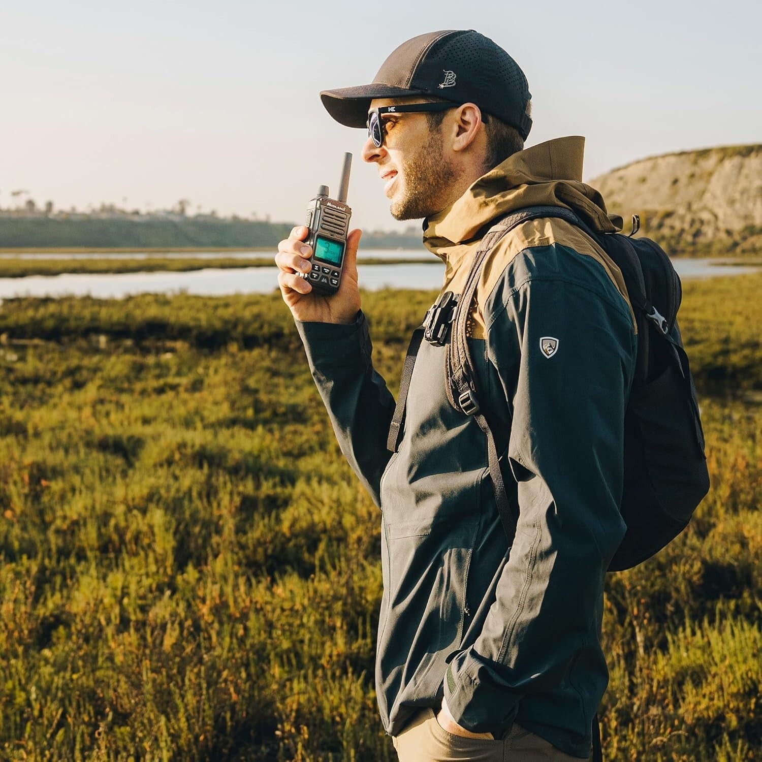 5W GMRS Walkie Talkie - Two-Way Radio with Active Noise Canceling and NOAA Alert