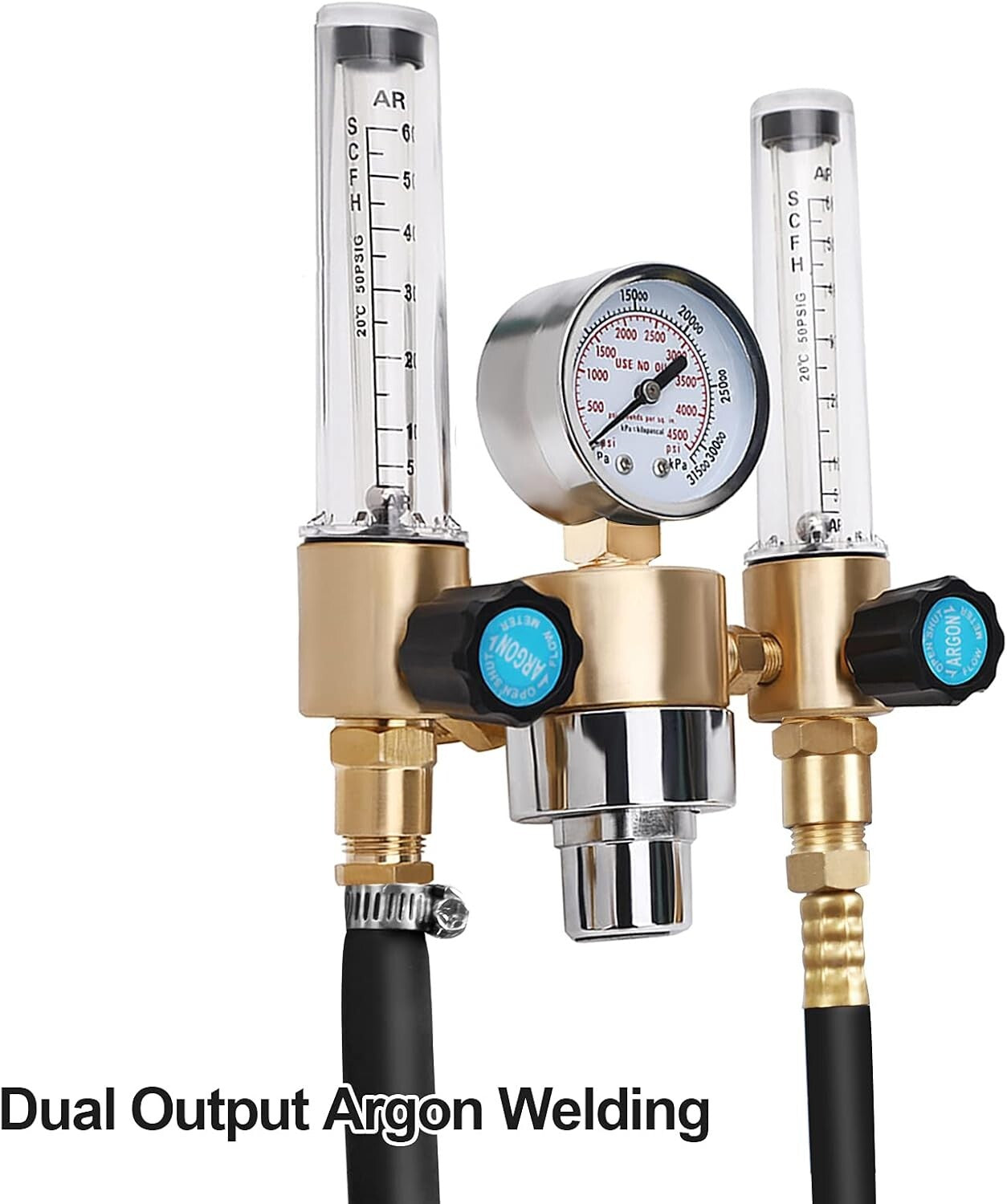 Adjustable Gas Regulator with Pressure Gauge - Perfect for Welding Projects