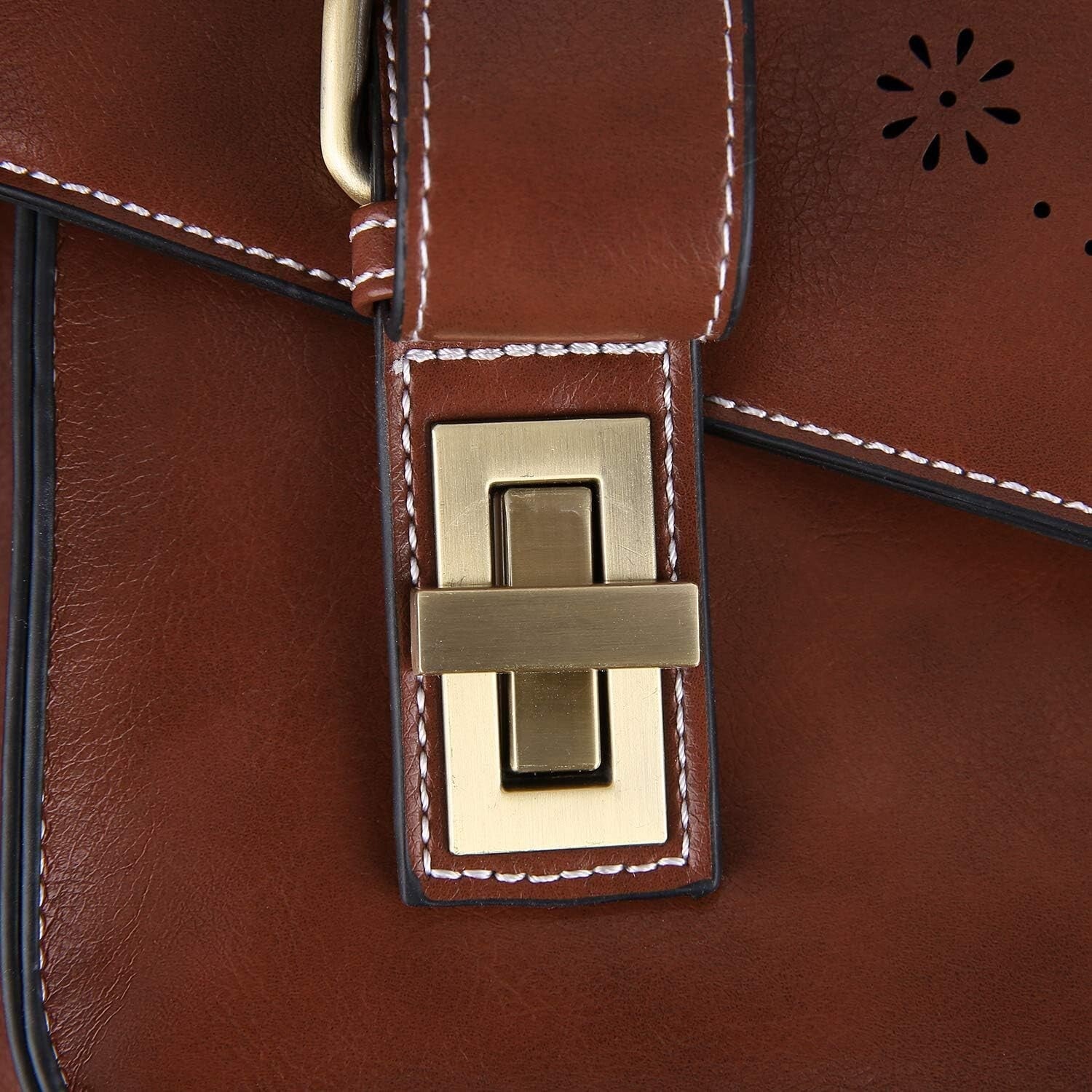 Multifunctional Laptop Backpack & Satchel for Women - 15.6 Inch Vegan Leather