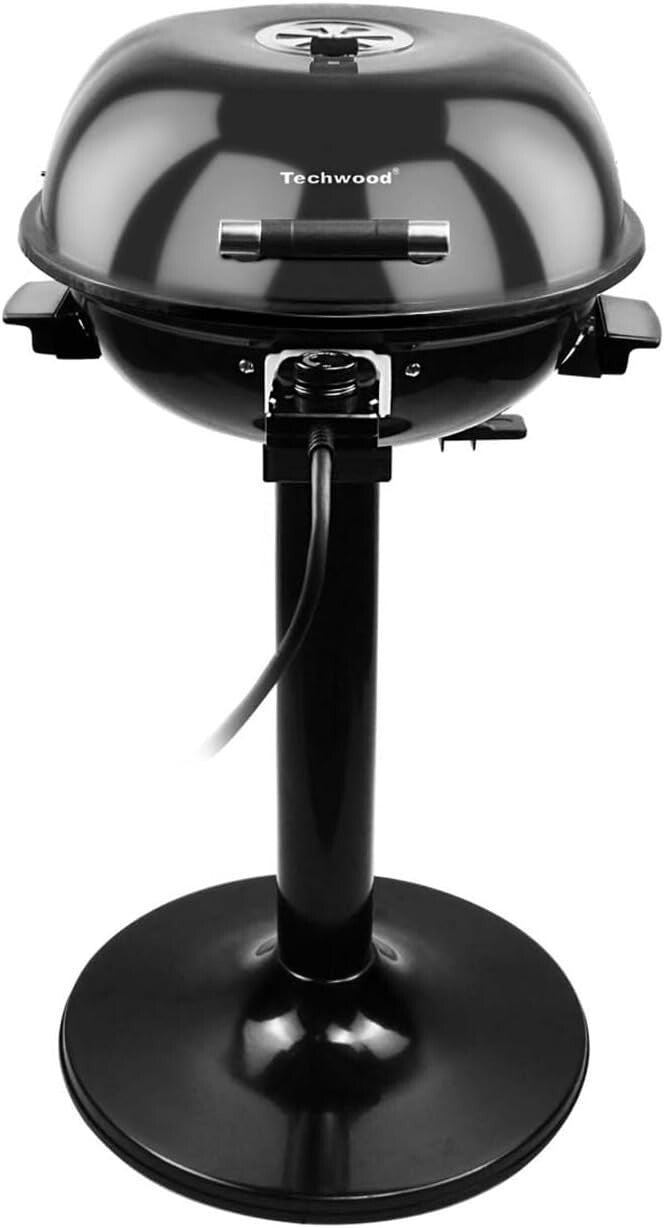 Compact Electric BBQ Grill - 240 sq. inch Non-Stick Cooking Surface, 1600W Power