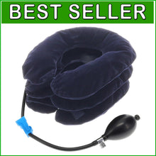 Load image into Gallery viewer, Cervical Traction Neck Brace with Inflator Bulb – Adjustable Support System