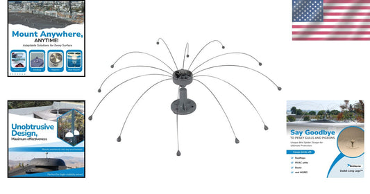 Easy-to-Install Daddi Long Legs Bird Deterrent - Protects Boats & HVAC Units