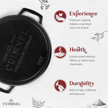 Load image into Gallery viewer, Versatile 5-Quart Cast Iron Dutch Oven with Dual Handles and Silicone Covers