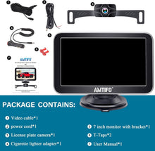 Load image into Gallery viewer, IP69 Waterproof Truck Backup Camera with 7-Inch Clear Monitor for Safe Parking