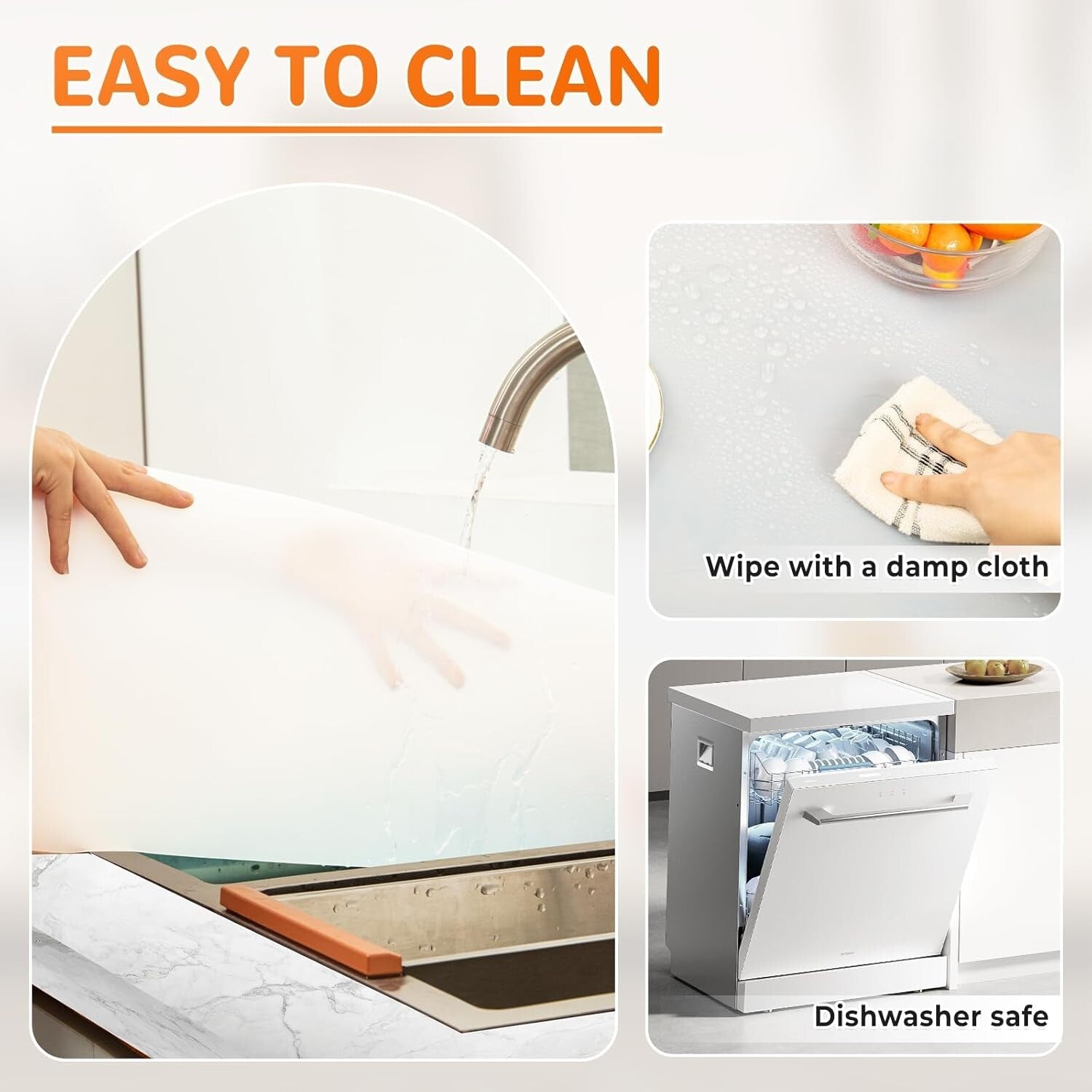 Extra Large 47" x 23" Waterproof Silicone Mat - Kitchen Countertop Protector