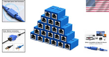 Load image into Gallery viewer, Plug and Play RJ45 Couplers - 20 PCS Female Ethernet Connectors, Corrosion-Proof