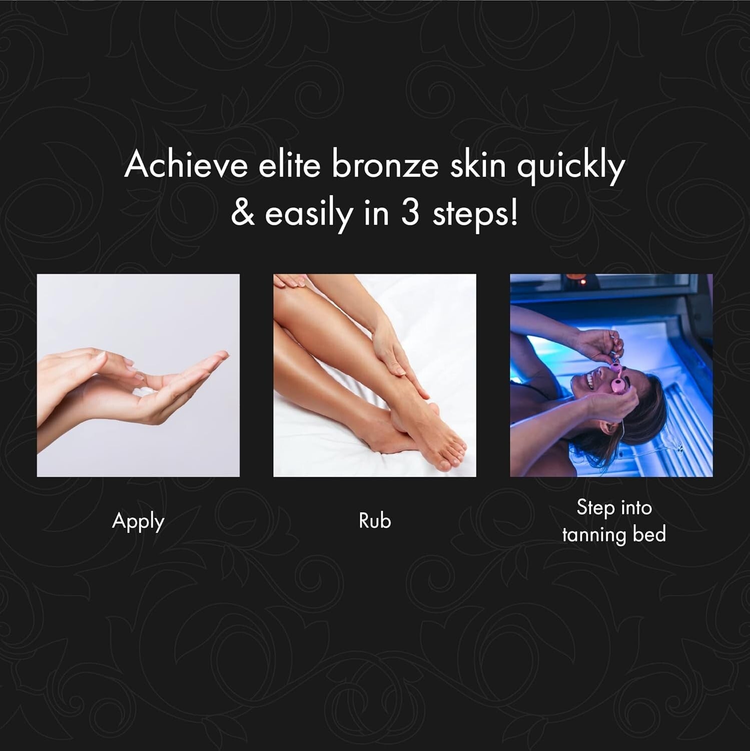 Rapid Dark Tan Indoor Tanning Lotion, 2-Pack of 13.5 Fl Oz - Smooth Application