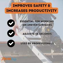 Load image into Gallery viewer, Easy Install Ladder Stabilizer with Rubber Feet - OSHA Approved Safety Accessory