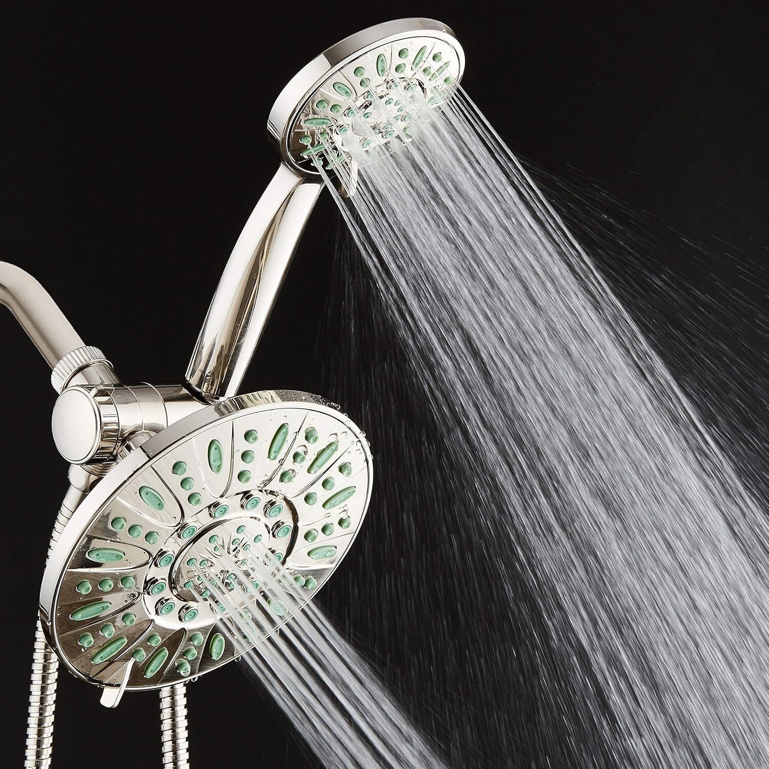 Eco-Friendly High-Pressure Rain Shower Combo with Lifetime Microban Protection