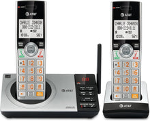 Load image into Gallery viewer, Cordless Phone Set with Digital Answering Machine &amp; Caller ID Announcer - Silver