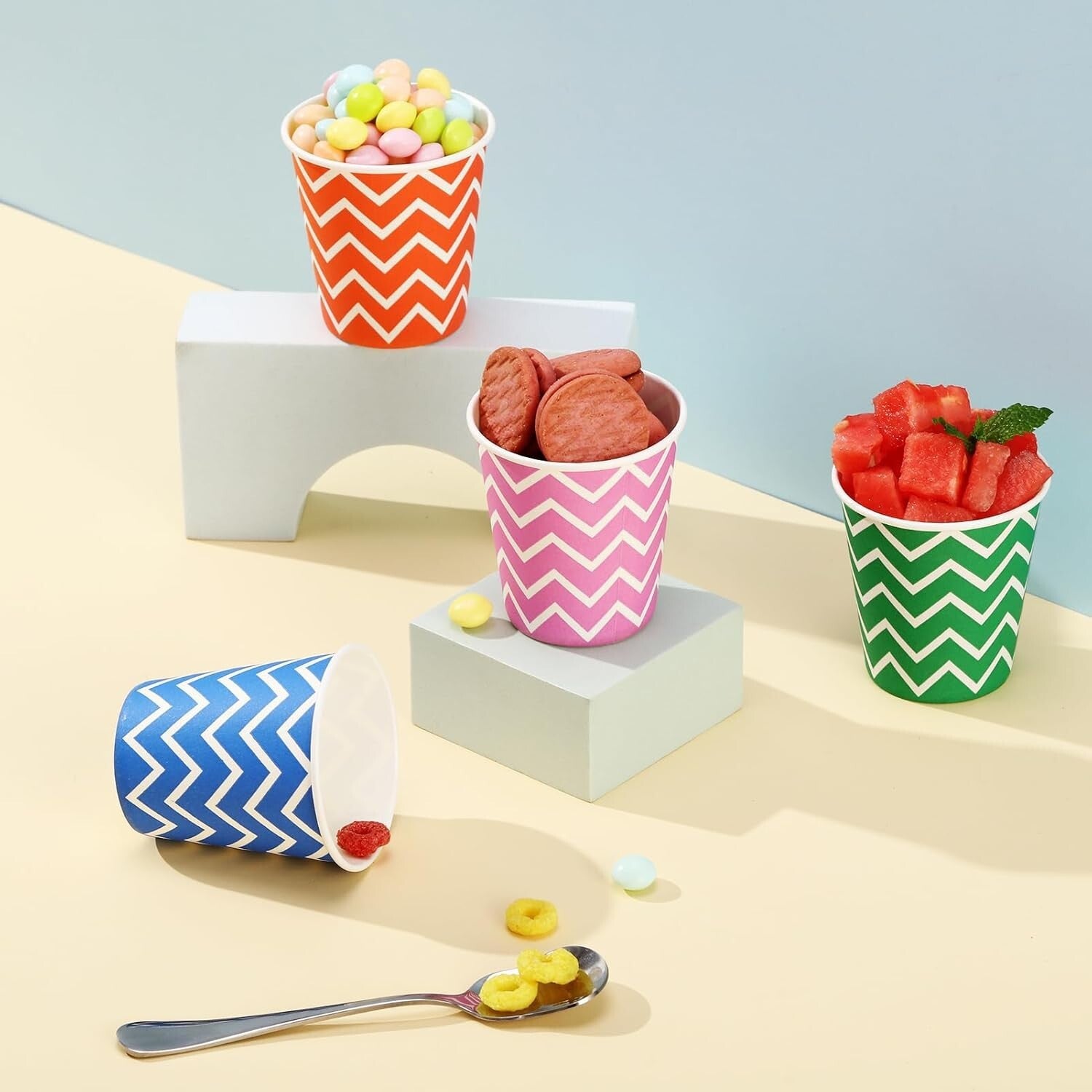 Vibrant 5oz Double Wall Paper Cups - 1000 Count for Events and Gatherings