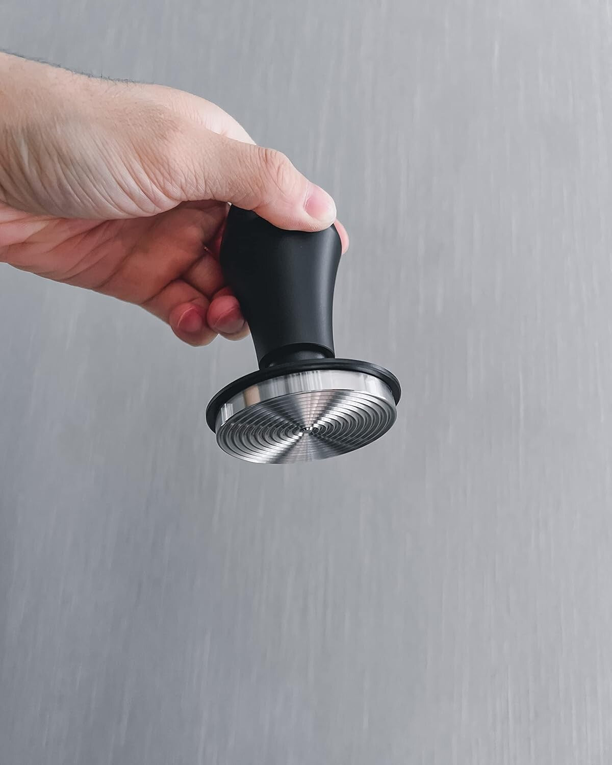 Ergonomic Espresso Tamper Set: Ripple Base, Anodized Aluminum Handle, 3 Springs