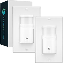 Load image into Gallery viewer, 2 Pack UL Certified Motion Sensor Light Switch - Energy Saving Indoor Solution