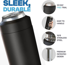 Load image into Gallery viewer, 20x Colder Insulated Can Cooler - Pinot Noir Color, Fits Regular &amp; Slim Bottles