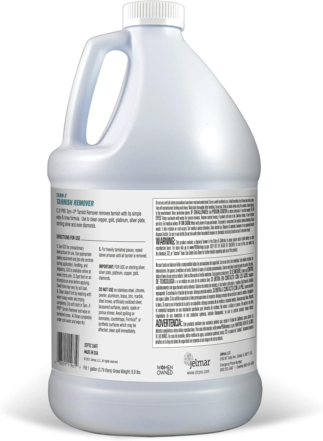 CLR PRO Tarnish Remover 128 fl oz - Effective for Sterling Silver & Jewelry