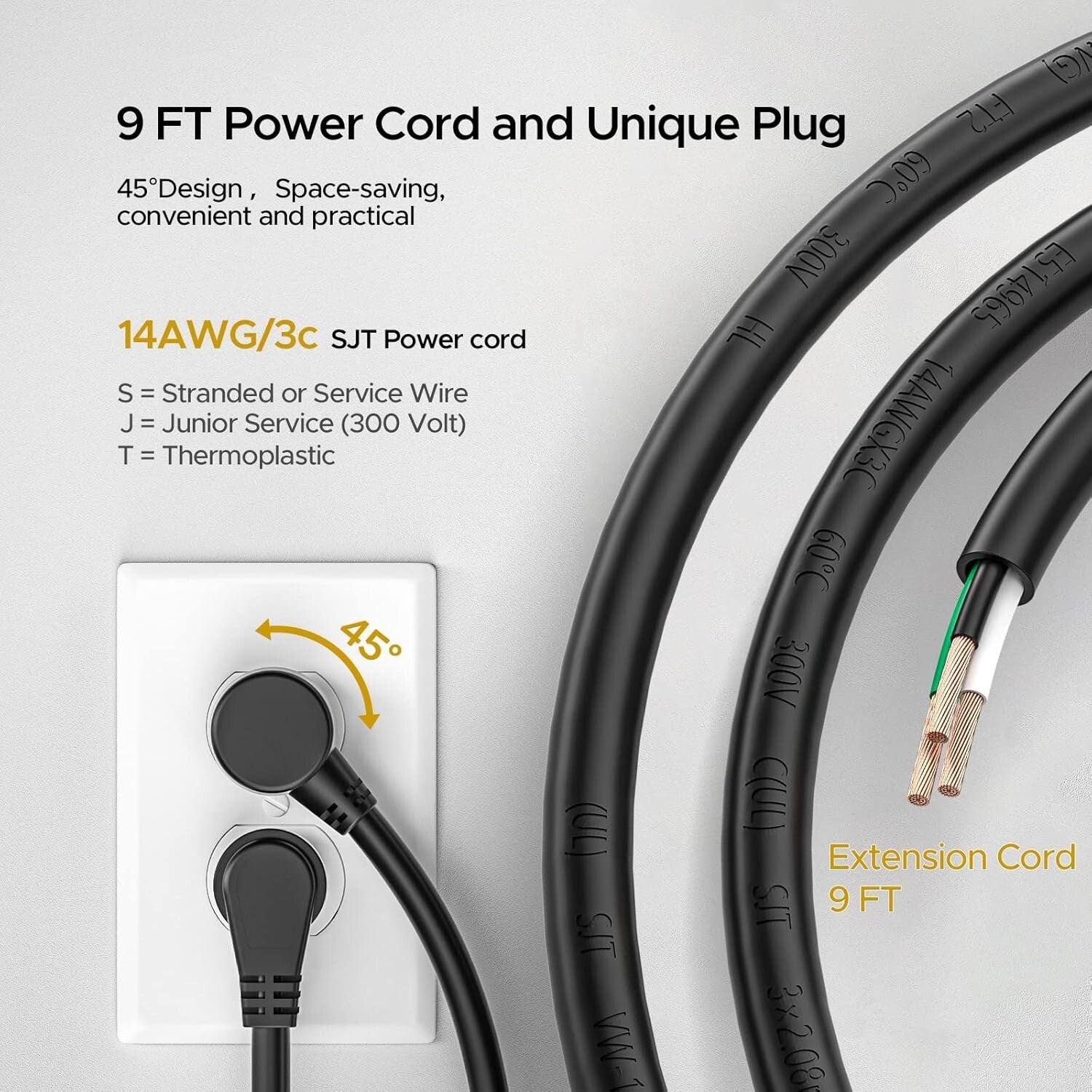 Durable 9FT Metal Power Strip with 12 Outlets & Individually Controlled Switches