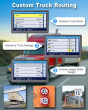 Load image into Gallery viewer, Professional 7-Inch GPS Tracker with Voice Command &amp; Free Lifetime Map Updates