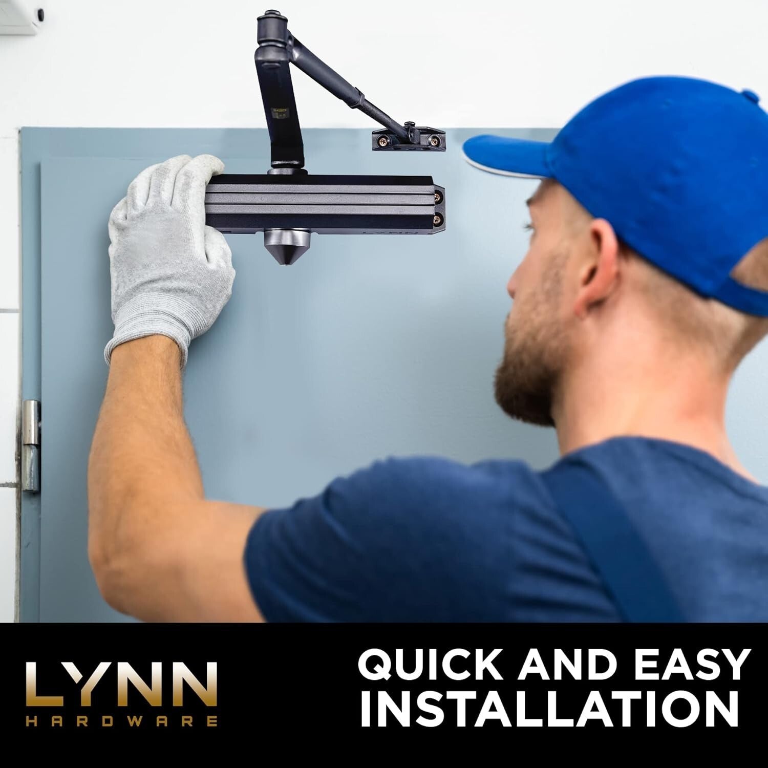 Surface Mounted Commercial Door Closer - Adjustable Size 1-6, Dark Bronze Finish