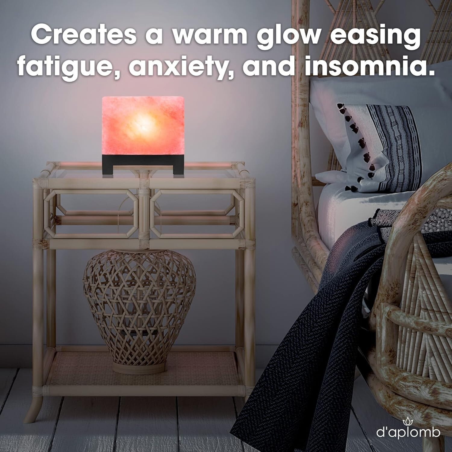 Authentic Himalayan Crystal Lamp: Hand-Carved, Ambient Lighting for Any Room