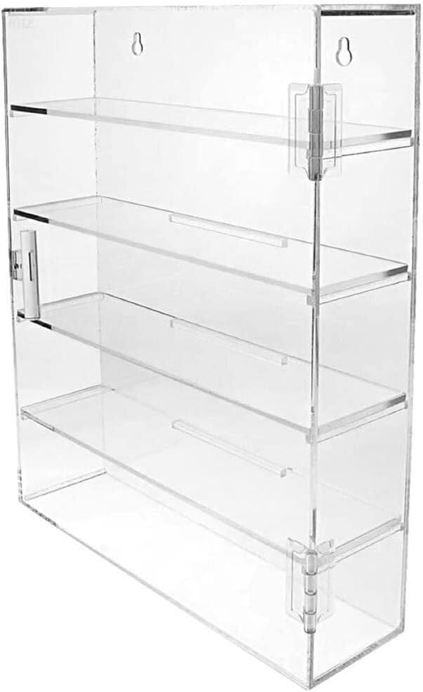 Clear Acrylic Display Case - 5 Tiers and Magnetic Closure for Secure Showcasing