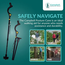 Load image into Gallery viewer, Ergonomic Folding Walking Cane for Seniors - Adjustable Height 40-49 Inches