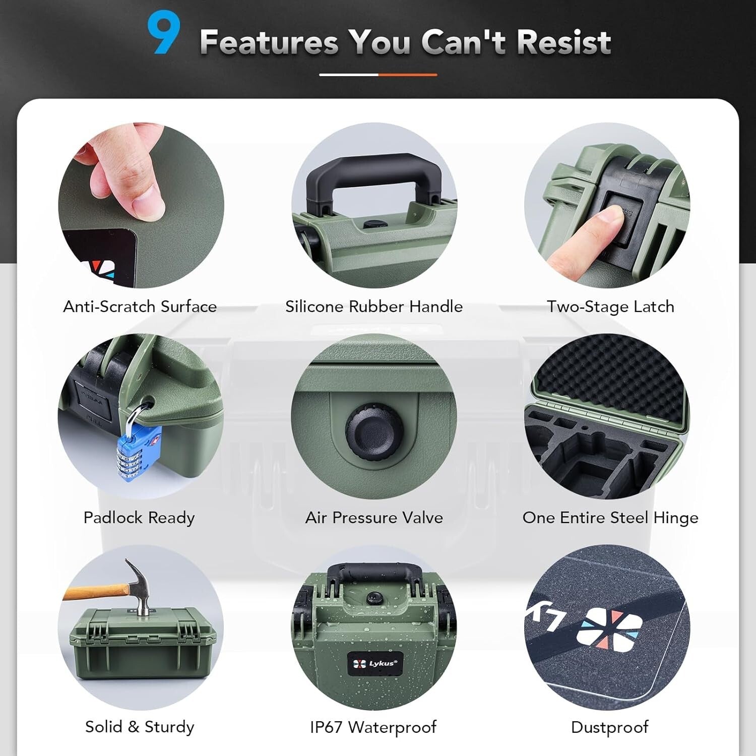 All-in-One Waterproof Case for DJI Mini 4 Pro with Shoulder Strap & Organizers