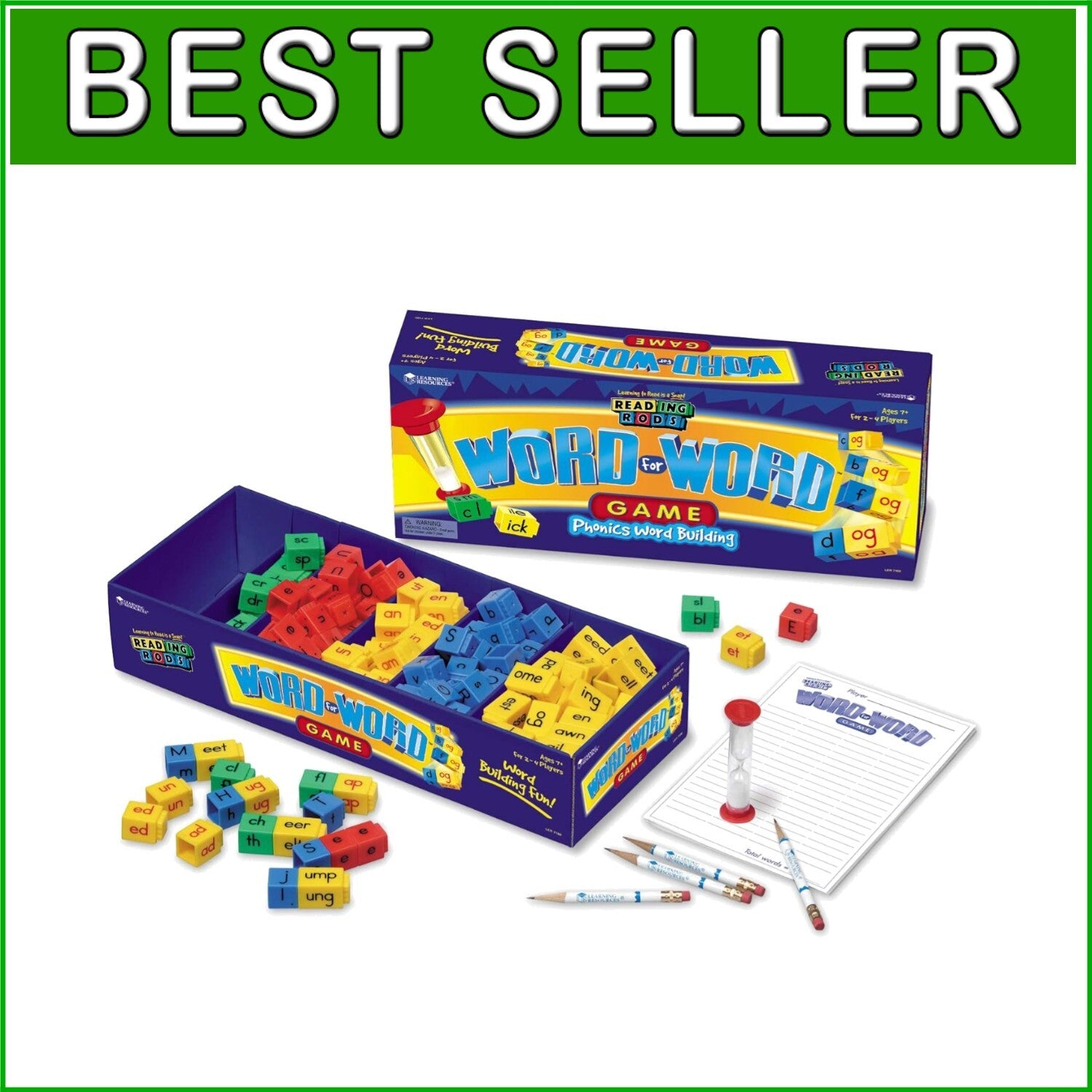 Engaging Word Building Board Game - Perfect for Phonics Practice, Ages 7+