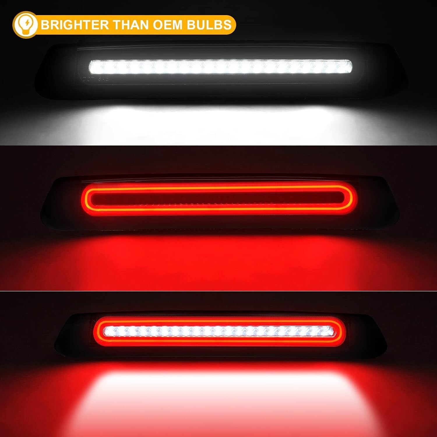 Plug and Play Waterproof LED Third Brake Light for F150/Explorer - Modern Design