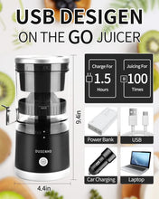 Load image into Gallery viewer, Easy Clean Citrus Juicer - Portable Rechargeable Juicer for Oranges &amp; Lemons