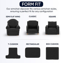 Load image into Gallery viewer, Soft Polyester Armchair Slipcover - One-Piece Stretch Fit for Modern Living