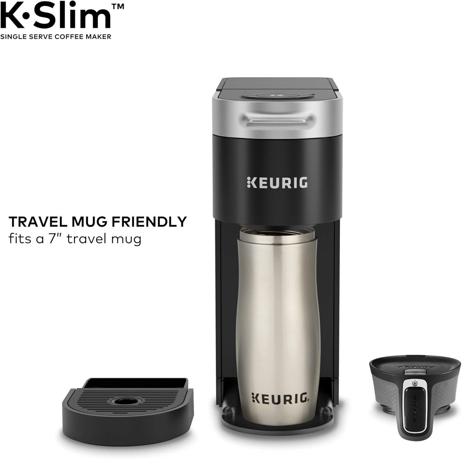 K-Slim 3 Size Coffee Maker - Automatic Brewing with Travel Mug Compatibility