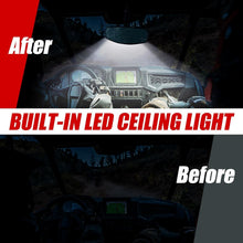Load image into Gallery viewer, Wide-Angle UTV Rearview Mirror with Bright LED Light and 360° Adjustment