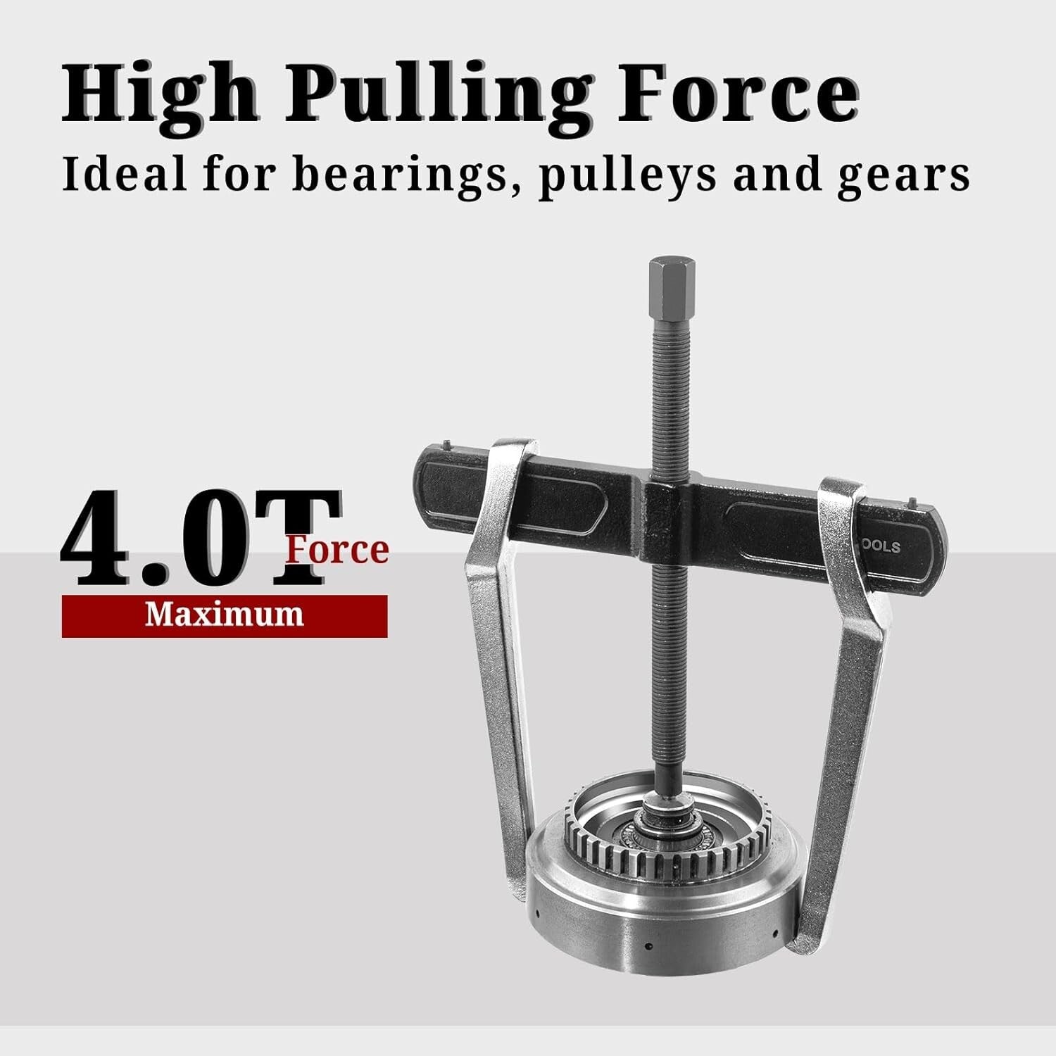 10-Inch 2-Jaw Gear Puller - Heat-Treated Steel for Safe Removal