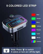 Load image into Gallery viewer, Bluetooth FM Transmitter with Dual Mics &amp; Fast Charging - Hands-Free Car Kit