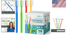 Load image into Gallery viewer, Essential 150 Count Disposable Toothbrush Set - Waterless Mint Flavor for Travel