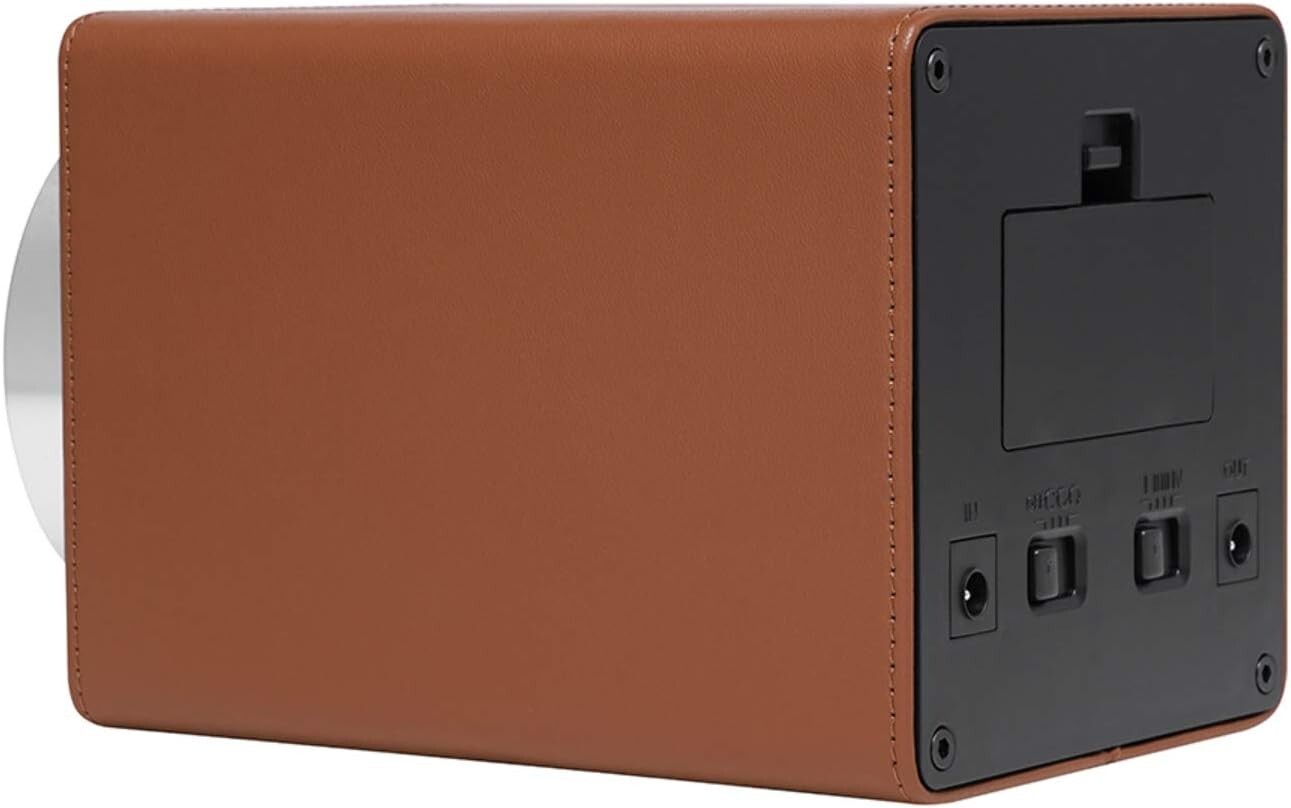 Elegant Faux Leather Watch Winder with 12 Rotation Modes & Soft Pillows