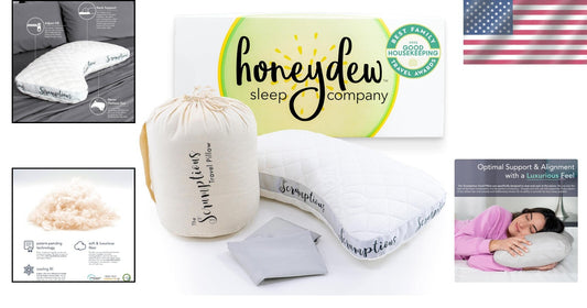 Handmade Cooling Travel Pillow with Adjustable Support - Eco-Friendly & Compact