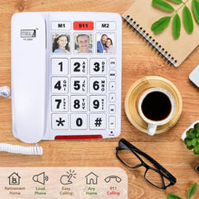 Load image into Gallery viewer, FC-2804 Big Button Phone: Amplified &amp; Easy Dial for Seniors - 3 Picture Keys