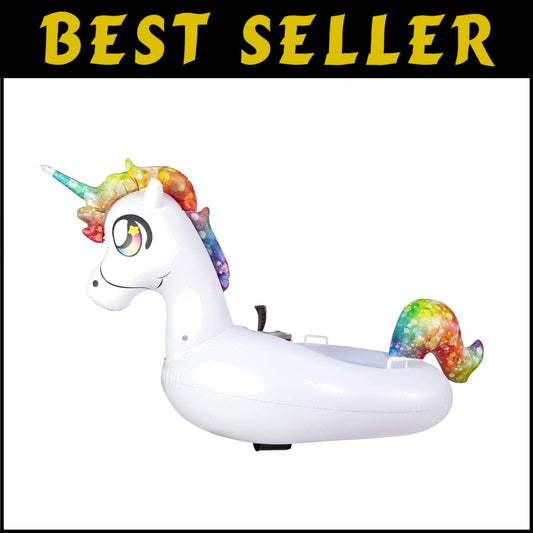 Durable 250 lb Capacity Motorized Unicorn Pool Float - Fun for Adults