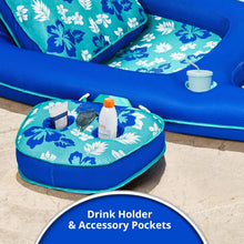 Load image into Gallery viewer, Aqua 2-in-1 Lounge Float – XL Inflatable Pool Recliner with Adjustable Backrest