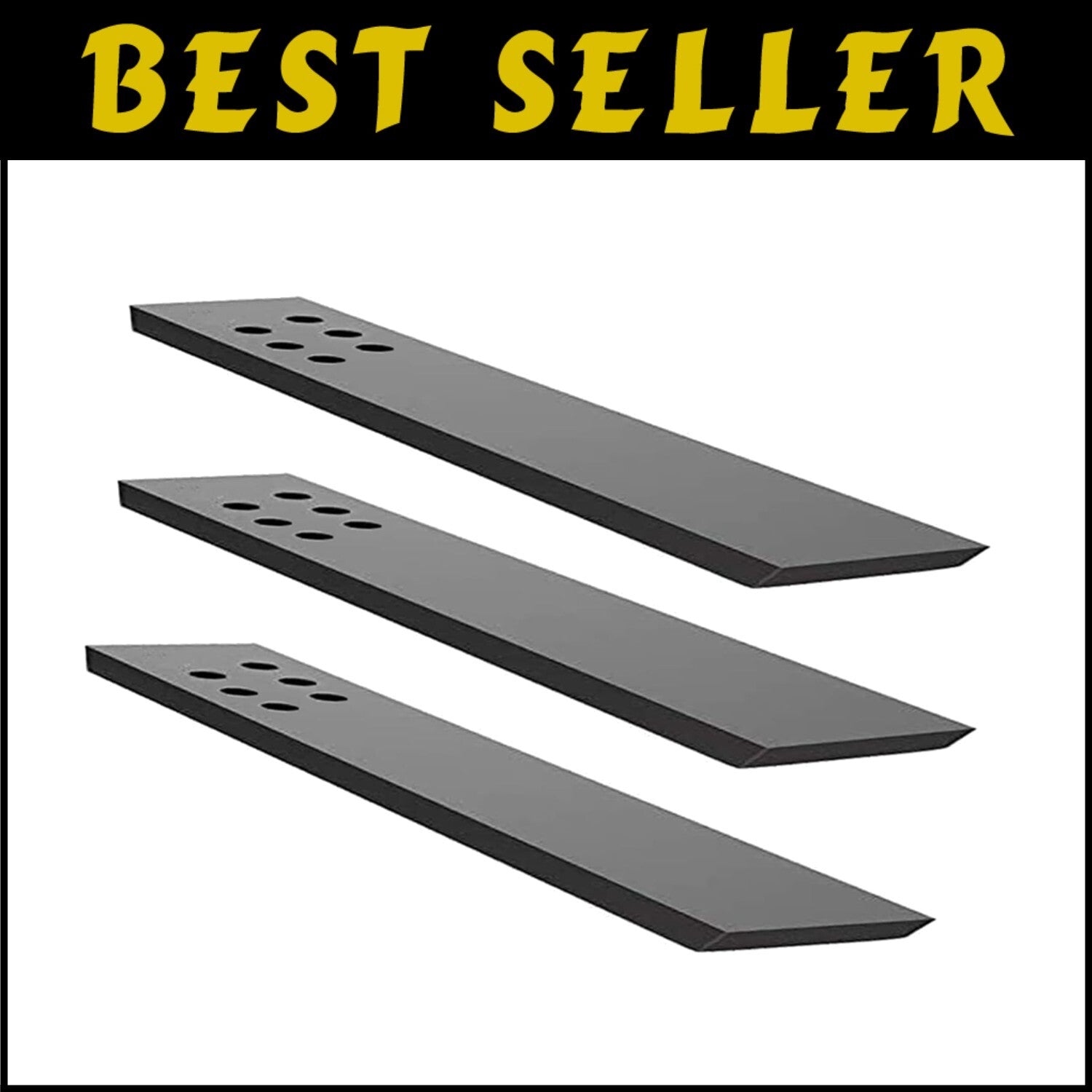 Concealed Heavy Duty Iron Countertop Support Brackets - 3 Pack for Safety