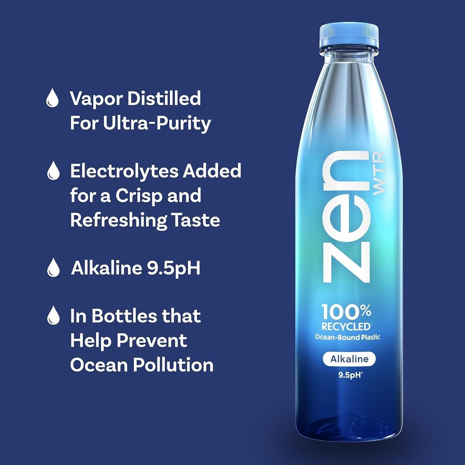 Delicious 50.7 fl oz Alkaline Water 9.5 pH - Purity Meets Eco-Consciousness